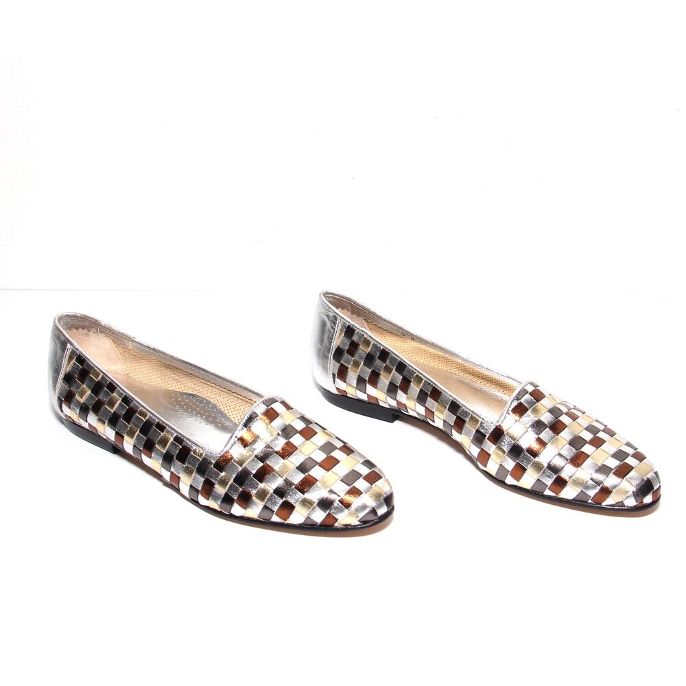 Rangoni Firenze Woven Leather Flats Loafers Size 8B Runs large